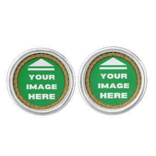 Pair of Cufflink - Personalized - Add Image / Text