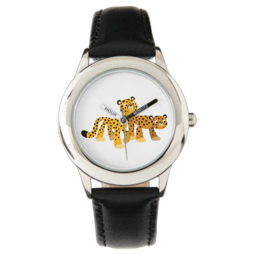 Pair of Cute Cartoon Cheetahs Watch