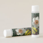 Pair of Daffodils Pink and Yellow Spring Flowers Lip Balm