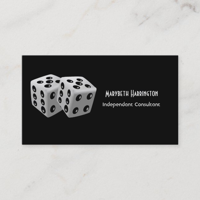 Pair of Dice Business Card (Front)
