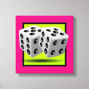 Pair of Dice Canvas Print