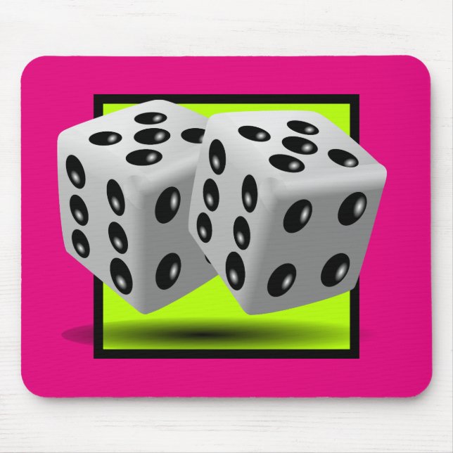 Pair of Dice Mouse Pad (Front)
