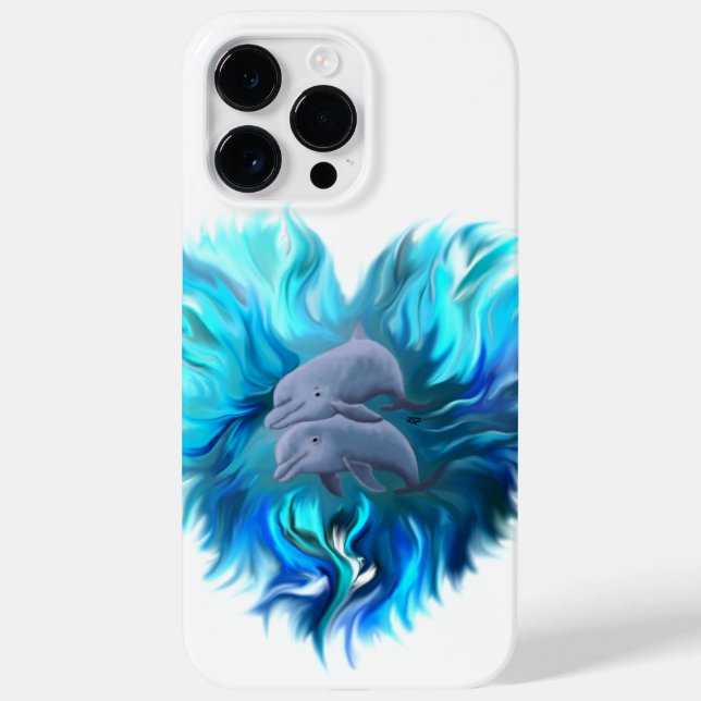 Pair of Dolphins Case-Mate iPhone Case (Back)