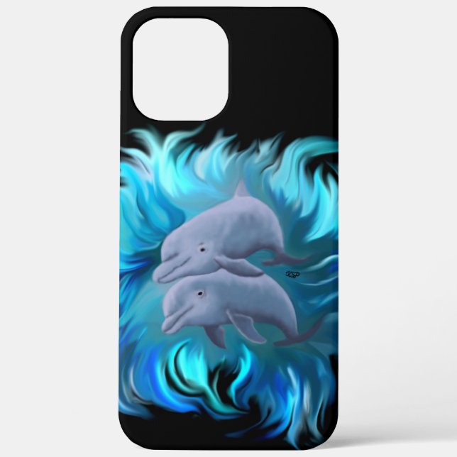 Pair of Dolphins Case-Mate iPhone Case (Back)