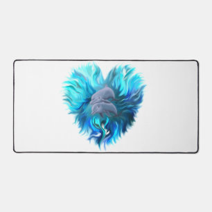 Pair of Dolphins Desk Mat