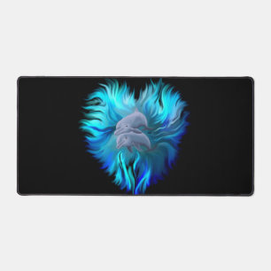 Pair of Dolphins Desk Mat