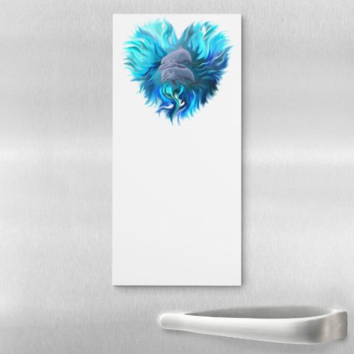 Pair of Dolphins Magnetic Notepad