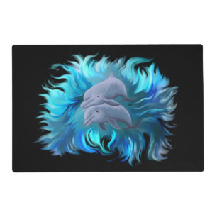 Pair of dolphins Pet Mat