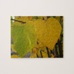Pair of Fall Redbud Leaves Autumn Photography Jigsaw Puzzle