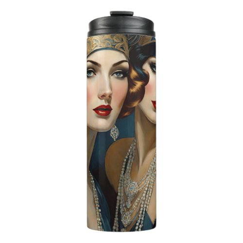 Pair Of Flappers In Blue Thermal Tumbler