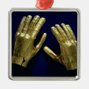 Pair of funerary hands, from Peru, c.200-c.800 Metal Ornament