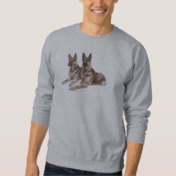 Pair Of German Shepherd Dogs Sweatshirt by KelliSwan at Zazzle