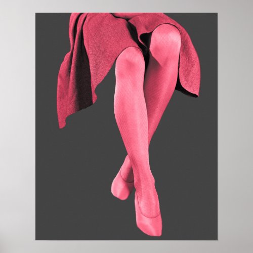 Pair of Girls Legs Poster