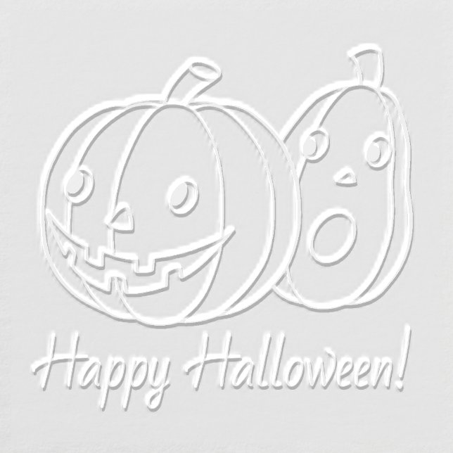 Pair of Halloween Pumpkins Embosser (Design)