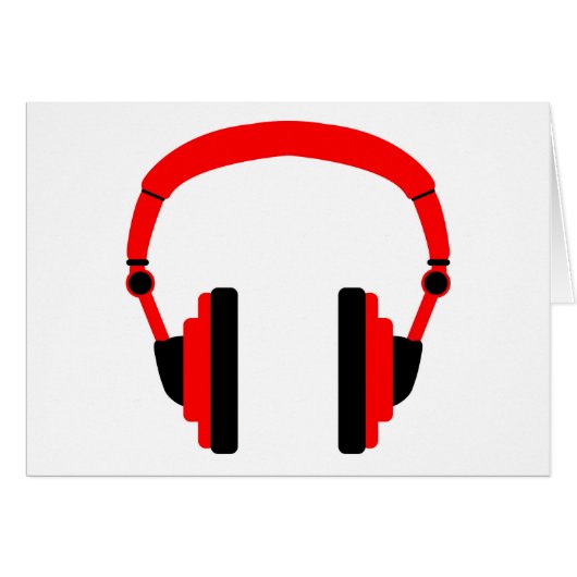 Pair Of Headphones Cards (Front Horizontal)