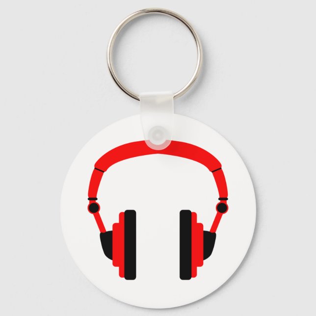 Pair Of Headphones Keychain (Front)