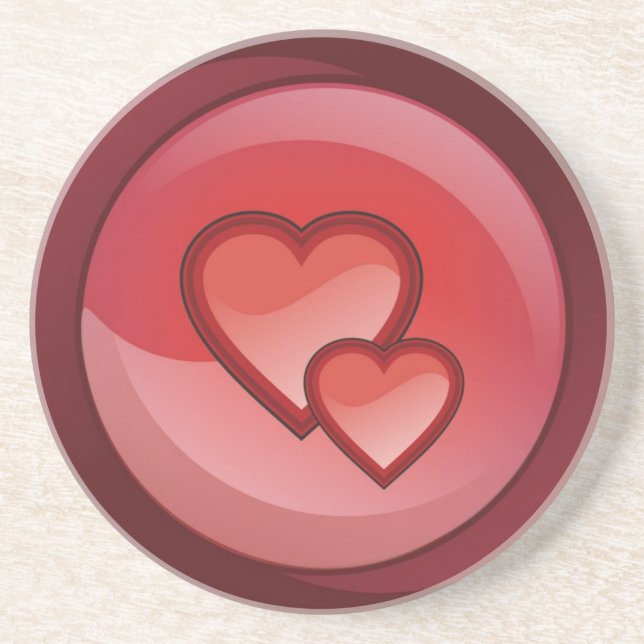 Pair of Hearts Coaster (Front)