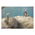 Pair of Iguanas Tropical Wildlife Photography Cloth Placemat