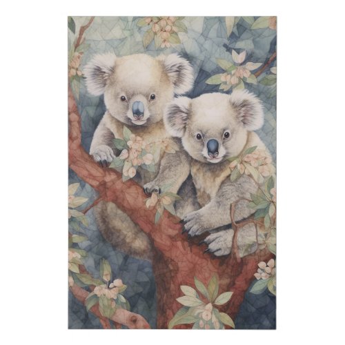 Pair of Koalas Faux Canvas Print