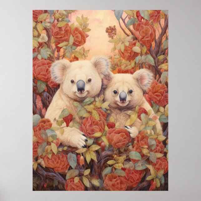 Pair of koalas poster (Front)