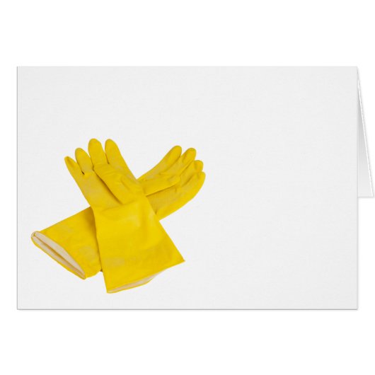 Pair of latex gloves cards (Front Horizontal)