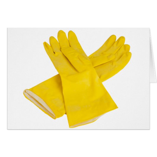 Pair of latex gloves cards (Front Horizontal)