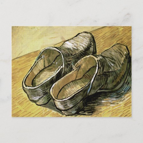 Pair of Leather Clogs Van Gogh Fine Art Postcard