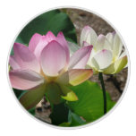 Pair of Lotus Flowers I Ceramic Knob