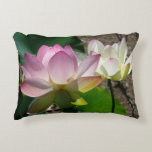 Pair of Lotus Flowers I Decorative Pillow
