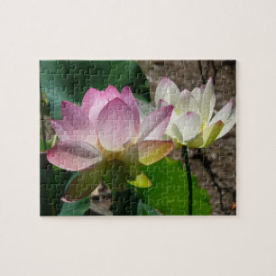 Pair of Lotus Flowers I Jigsaw Puzzle