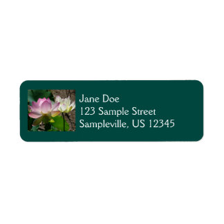 Pair of Lotus Flowers I Label