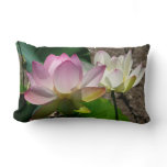 Pair of Lotus Flowers I Lumbar Pillow
