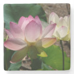 Pair of Lotus Flowers I Stone Coaster
