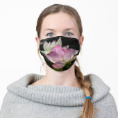 Pair of Lotus Flowers II Adult Cloth Face Mask (Worn)