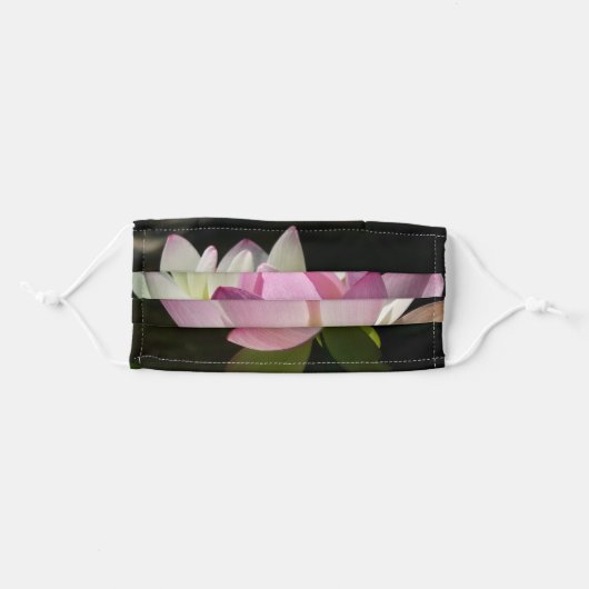 Pair of Lotus Flowers II Adult Cloth Face Mask (Front, Folded)