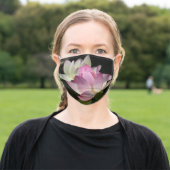 Pair of Lotus Flowers II Adult Cloth Face Mask (Outside)