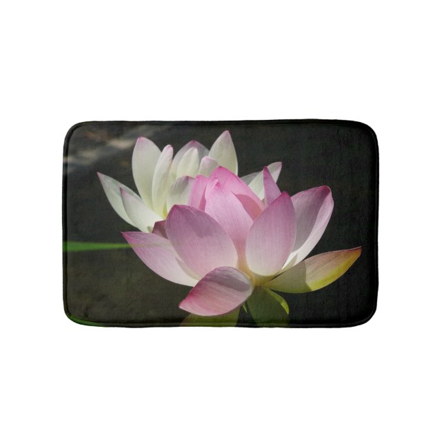 Pair of Lotus Flowers II Bath Mat (Front)