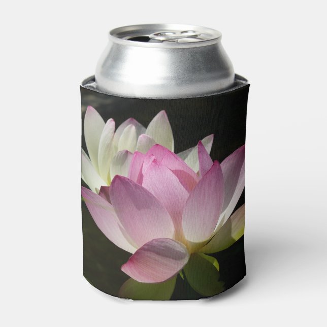Pair of Lotus Flowers II Can Cooler (Can Front)