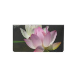 Pair of Lotus Flowers II Checkbook Cover