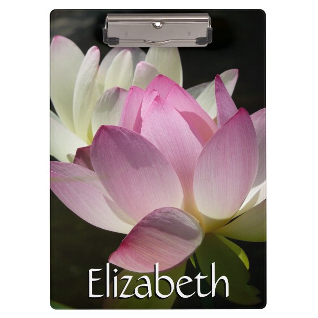 Pair of Lotus Flowers II Clipboard (Front)