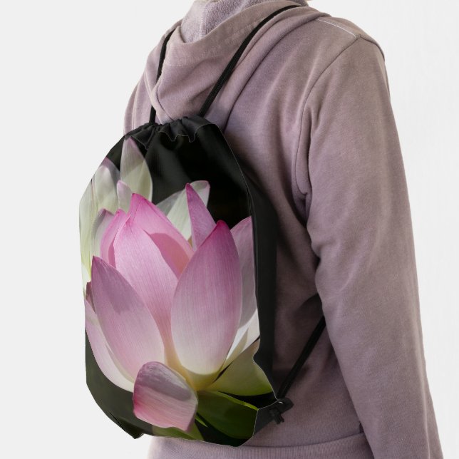 Pair of Lotus Flowers II Drawstring Bag (Insitu)