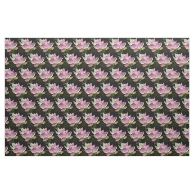 Pair of Lotus Flowers II Fabric (Yard)