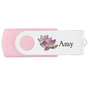 Pair of Lotus Flowers II Flash Drive