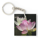 Pair of Lotus Flowers II Keychain