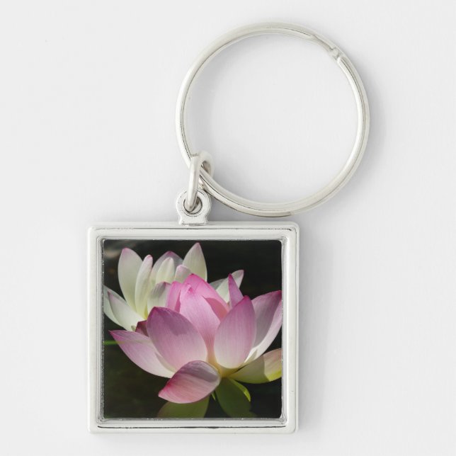 Pair of Lotus Flowers II Keychain (Front)