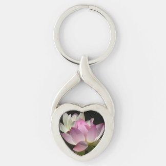 Pair of Lotus Flowers II Keychain