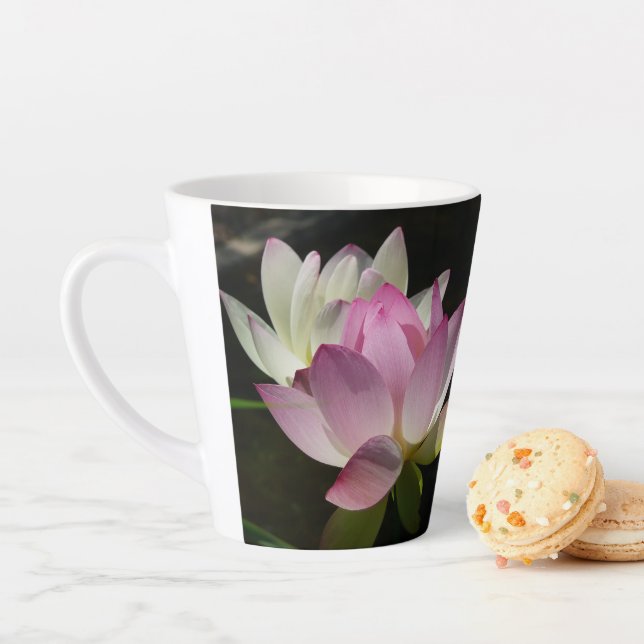 Pair of Lotus Flowers II Latte Mug (In Situ)