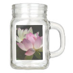 Pair of Lotus Flowers II Mason Jar