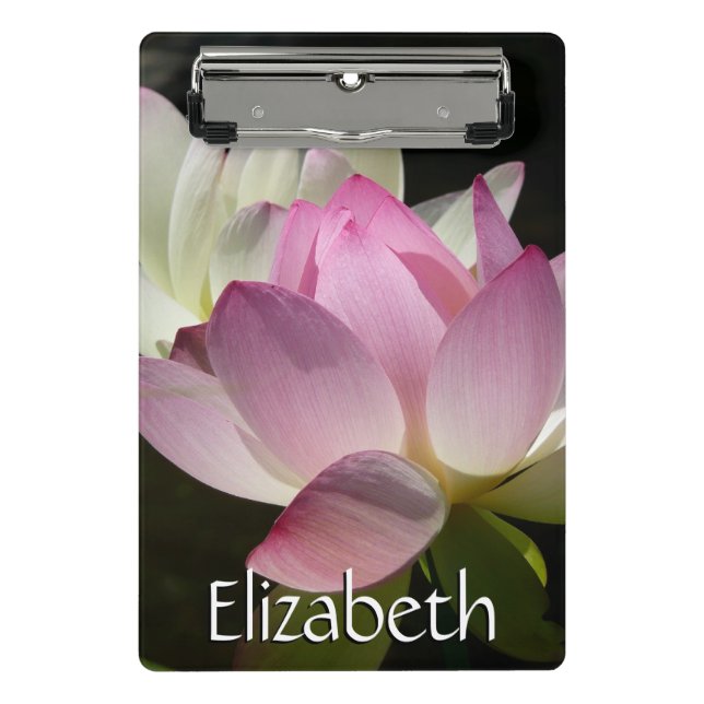 Pair of Lotus Flowers II Mini Clipboard (Front)