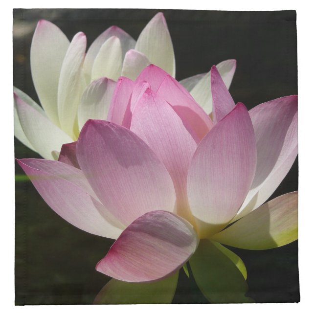 Pair of Lotus Flowers II Napkin (Front)